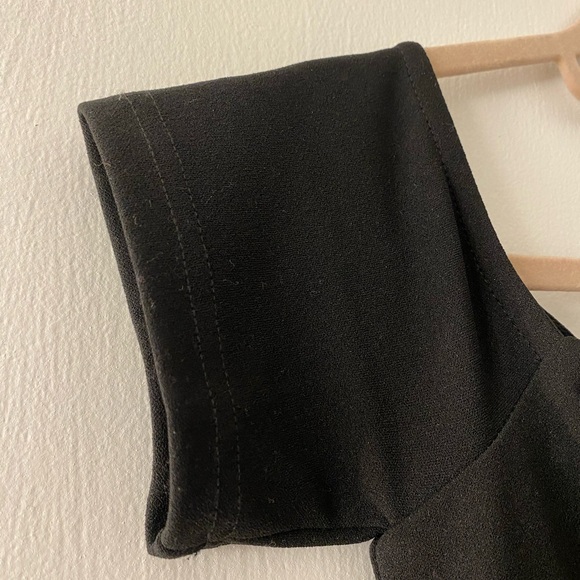 Lulu's Lynne Black Off-the-Shoulder Maxi Dress Formal Black Tie Size Small - Picture 10 of 13